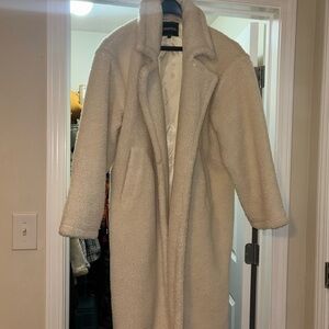 Fabletics Cream Teddy Jacket